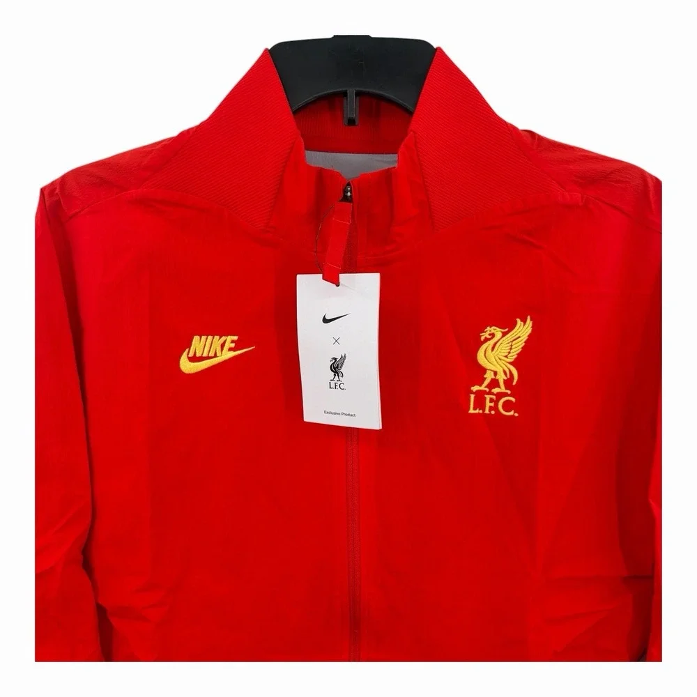 Nike Liverpool FC Woven Soccer Full Zip Track Jacket Womens 2XL Red DB8145-617